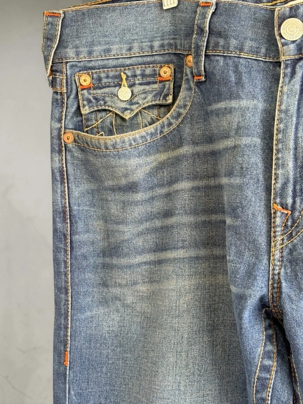 True Religion Men’s Light Blue Straight Jeans